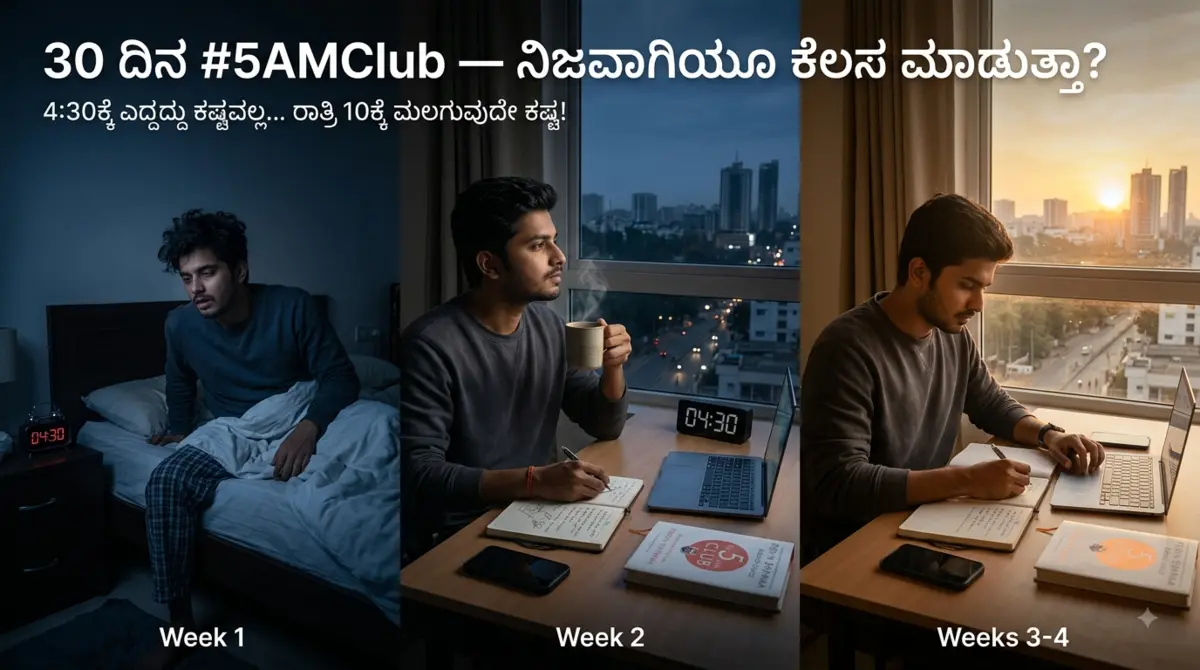 5AM Club 30 ದಿನ ಟ್ರೆಂಡ್ ವೆನ್ಮನಿ ಚಿಕ್ಕಿನಲ್ ವೆೀಕ್ಕ್ 1-4