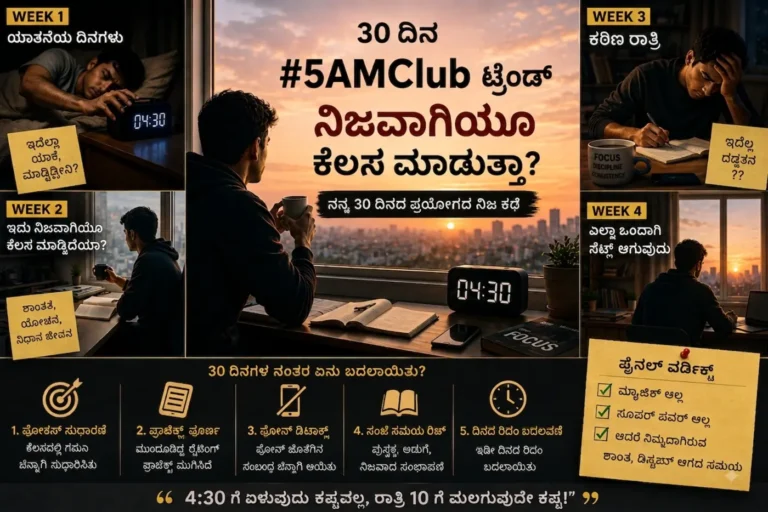 5AM Club 30 ದಿನ ಟ್ರೆಂಡ್ ಅನುಭವ